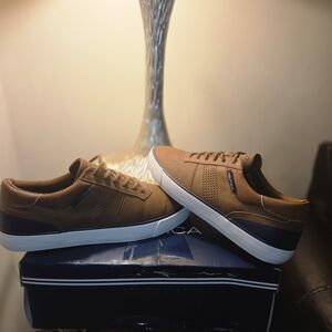 Nautica Tan and Navy Sneakers